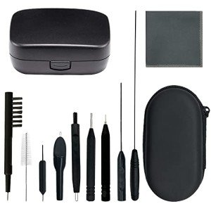 12-Piece Hearing Aid Cleaning Kit with Brush Tools