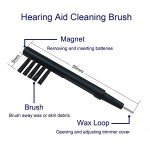 8-Piece Hearing Aid Cleaning Kit with Brush Tools