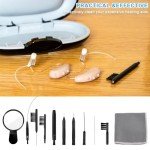 Hearing Aid Cleaning Kit with Tools and Case