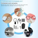 Hearing Aid Cleaning Kit with Tools and Case