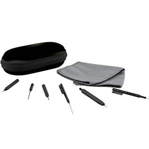 8-Piece Hearing Aid Cleaning Kit with Brush Tools