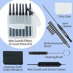 Hearing Aid Wax Guard Filters Replacement Pack (32 Units)