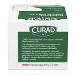 CURAD Alcohol Prep Pads (Pack of 4 Boxes), Thick Alcohol Swabs (package may vary)