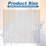 30-Pack Hearing Aid Cleaner Tools and Accessories