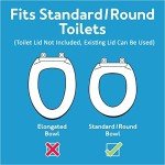 Carex Toilet Seat Riser, Round Raised Toilet Seat Adds 3.5 inches to Toilet Height, for Assistance Bending or Sitting, 300 Pound Weight Capacity Toilet Riser