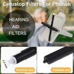 40 Pcs Hearing Aid Wax Guard Filter Kit