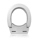Maddak Inc. Maddak 72571-1005 Ableware Hinged Elevated Toilet Seat, Elongated, white