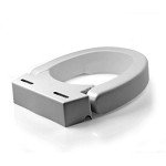 Maddak Inc. Maddak Hinged Elevated Toilet Seat, Standard (725711000), White