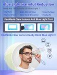 Blue Light Blocking Reading Glasses - 4 Pack