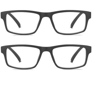 Stylish Blue Light Blocking Reading Glasses - 2 Pack