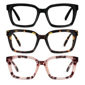 Blue Light Blocking Reading Glasses – 3 Pack