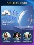 Stylish Blue Light Blocking Reading Glasses - 2 Pack