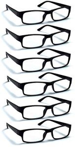 6 Pack Reading Glasses with Spring Loaded Hinges