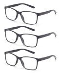 3 Pack Men's Blue Light Blocking Reading Glasses