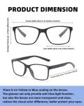 3 Pack Men's Blue Light Blocking Reading Glasses