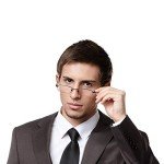 Slim Mini Metal Reading Glasses with Case - Black