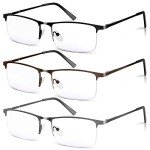 3 Pack Blue Light Blocking Reading Glasses