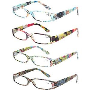 Kerecsen Women's Fashion Reading Glasses - 4 Pack