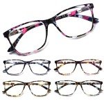 SIGVAN Women's Blue Light Blocking Reading Glasses 5-Pack