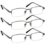 TruVision 3-Pack Readers - Gunmetal Frames, 1.25