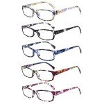 5 Pack Blue Light Blocking Reading Glasses