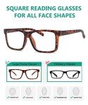 Eyekepper 5-Pack Oversized Square Reading Glasses