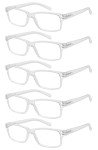 Eyekepper 5 Pack Classic Reading Glasses +1.75