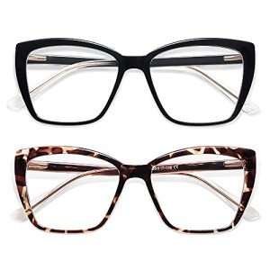 Trendy Oversized Blue Light Reading Glasses for Women