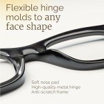 6 Pack Blue Light Blocking Square Reading Glasses