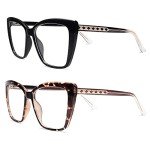 Trendy Oversized Blue Light Reading Glasses for Women