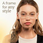 6 Pack Blue Light Blocking Square Reading Glasses