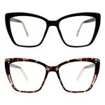Trendy Oversized Blue Light Reading Glasses for Women