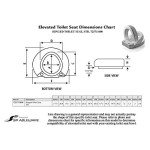 Maddak Inc. Maddak Hinged Elevated Toilet Seat, Standard (725711000), White