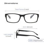 Bold Face Blue Light Blocking Reading Glasses +1.50