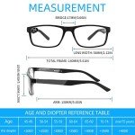 Blue Light Blocking Reading Glasses - 4 Pack