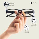 Bold Face Blue Light Blocking Reading Glasses +1.50