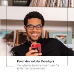 Bold Face Blue Light Blocking Reading Glasses +1.50