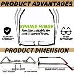 JJWELL 3 Pack Blue Light Blocking Reading Glasses