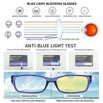 4 Pack Women's Blue Light Blocking Reading Glasses
