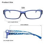 4 Pack Women's Blue Light Blocking Reading Glasses
