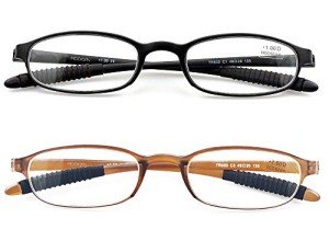 Lightweight Flexible Reading Glasses - 2 Pairs