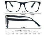 Large Oversized Black Reading Glasses for Men 4 Pk