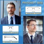 5 Pack Blue Light Blocking Reading Glasses for Men