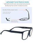 Large Oversized Black Reading Glasses for Men 4 Pk