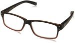 Foster Grant Men's Polarized Square Readers - Brown 2.75