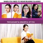3-Pack Stylish Rimless Reading Glasses for Women