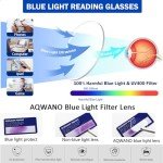 4 Pack Flexible TR90 Reading Glasses - Blue Light Blocking