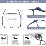 4 Pack Flexible TR90 Reading Glasses - Blue Light Blocking
