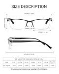 4-Pack Blue Light Blocking Reading Glasses 2.0X