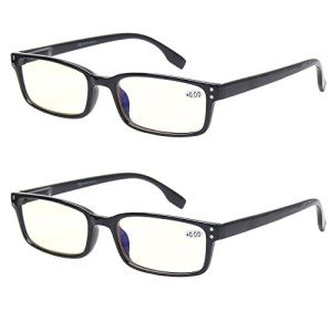 Computer Glasses with UV Protection - 2 Pack Black